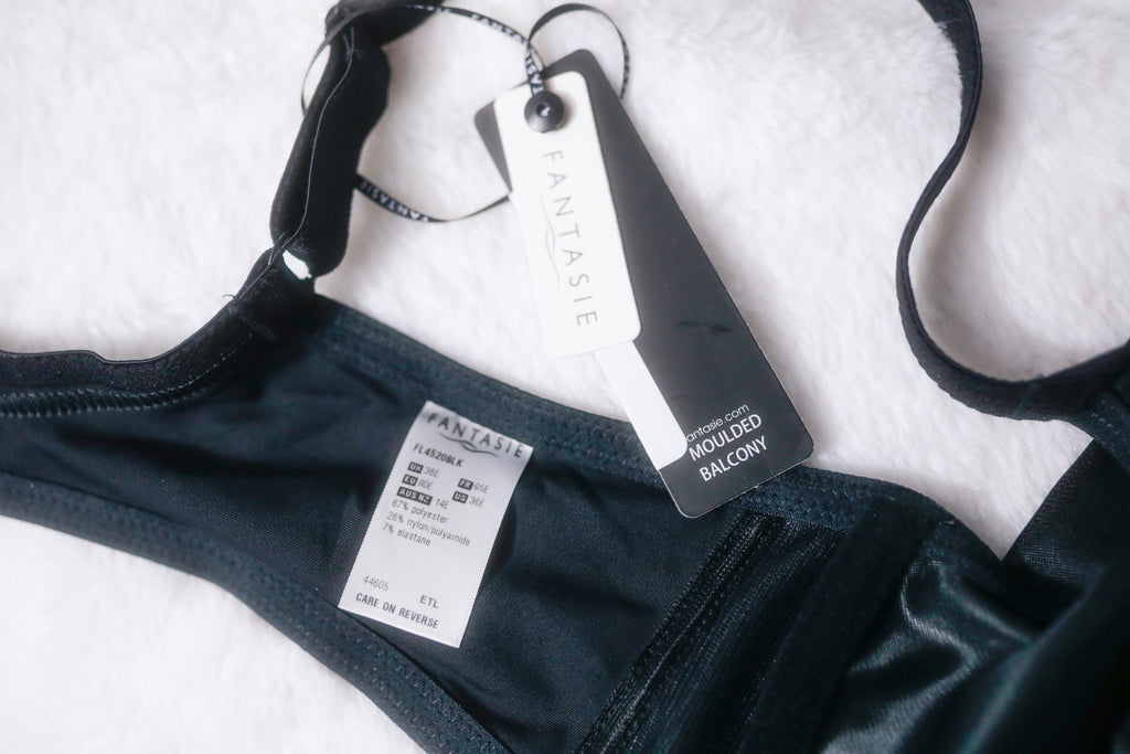 Fantasie 36E Smoothing Balcony FL4520 T-shirt Bra Black NEW