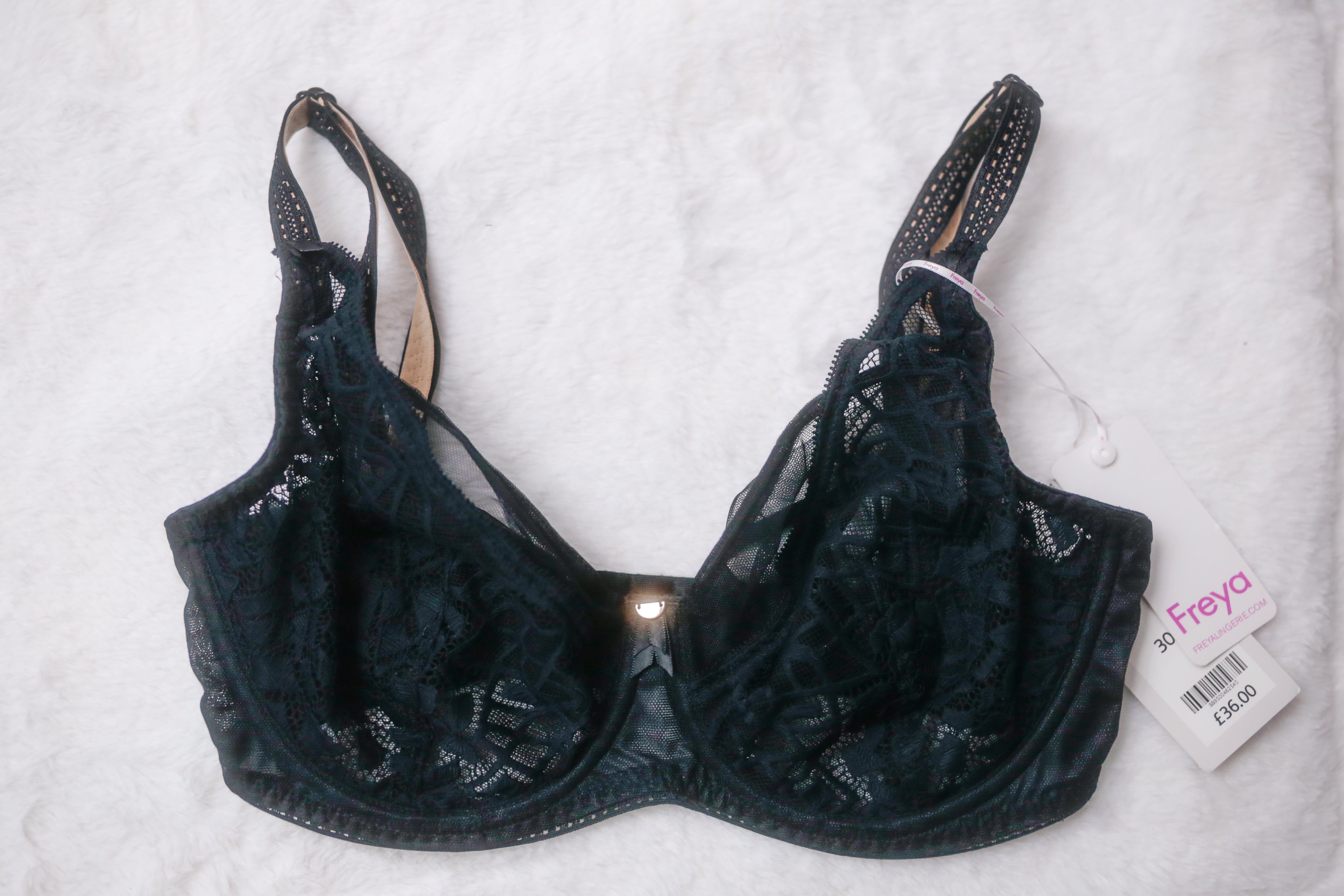 Freya 30H 30FF Soiree Lace AA5011 Underwire Bra Black NEW