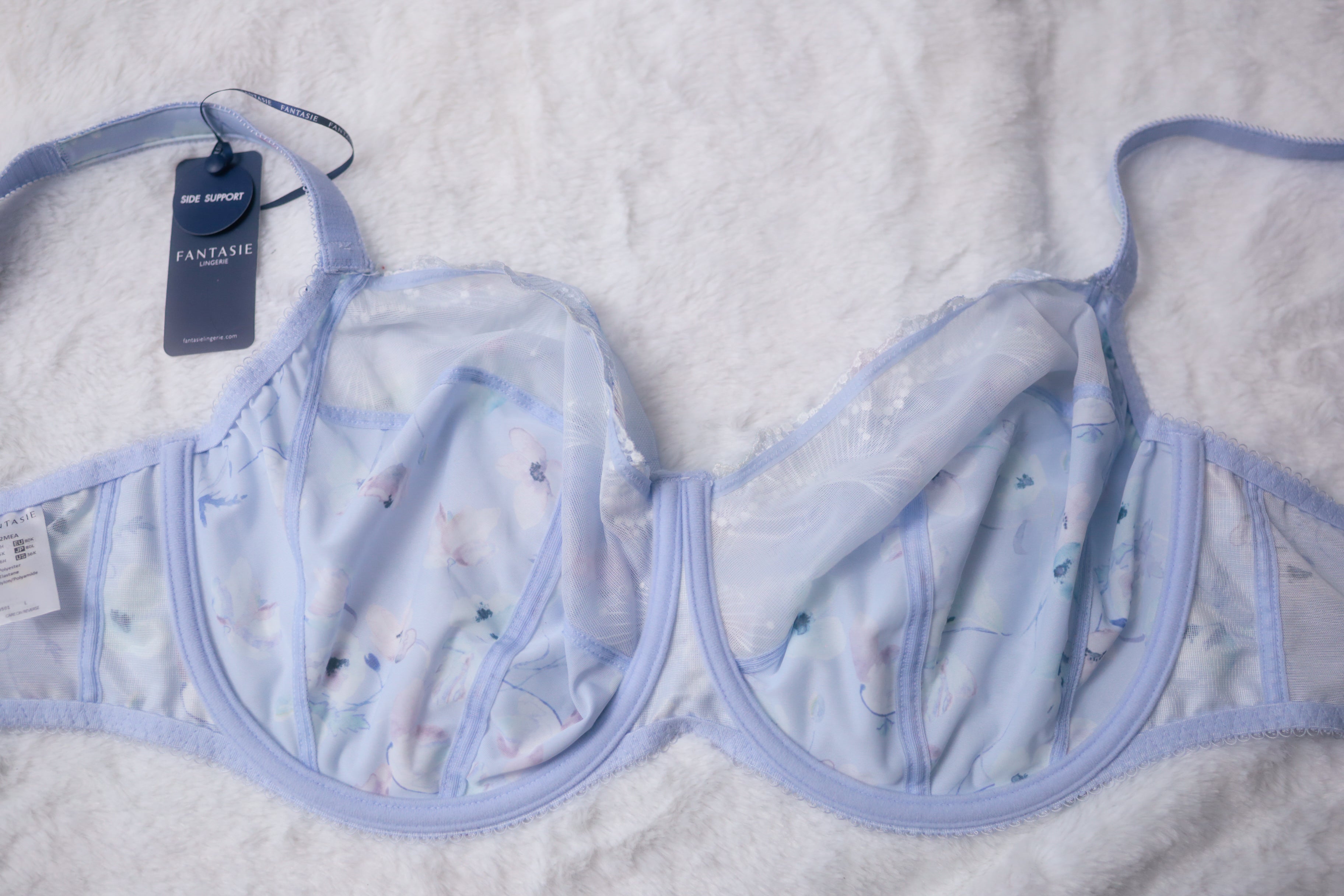 Fantasie 36K 36H Arianne Side-support FL3132 Unpadded Underwire Bra NEW