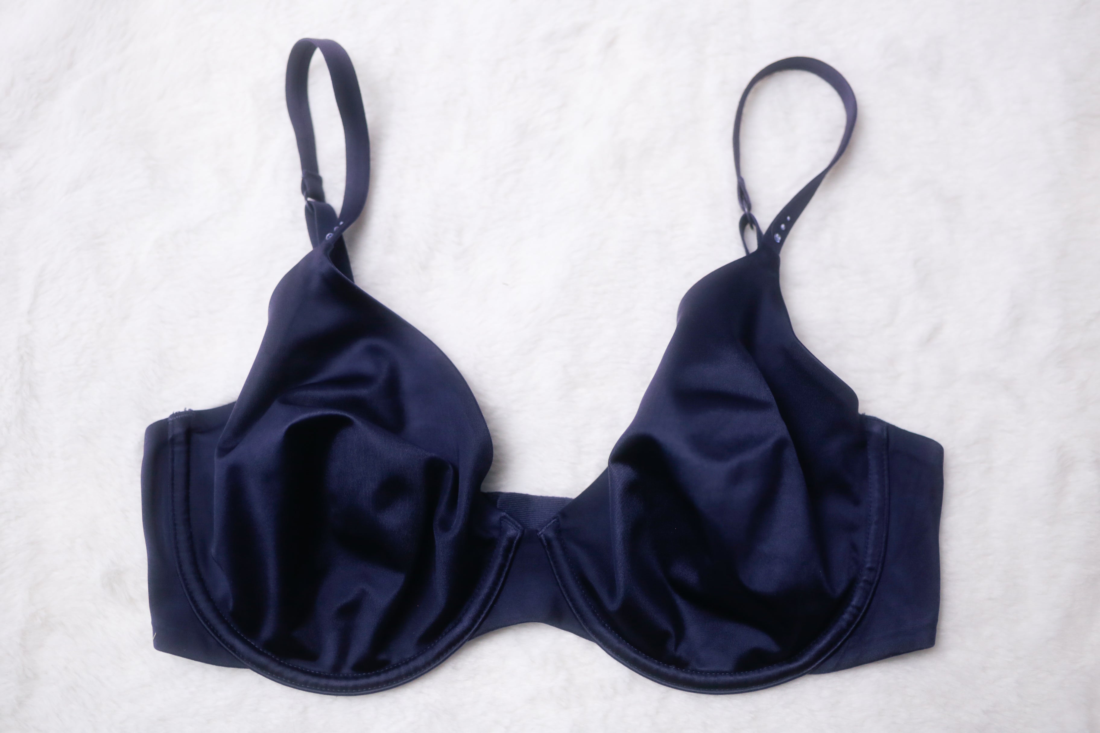 Victoria's Secret 34DD Biofit Unlined Full Coverage Underwire Bra Dark Blue
