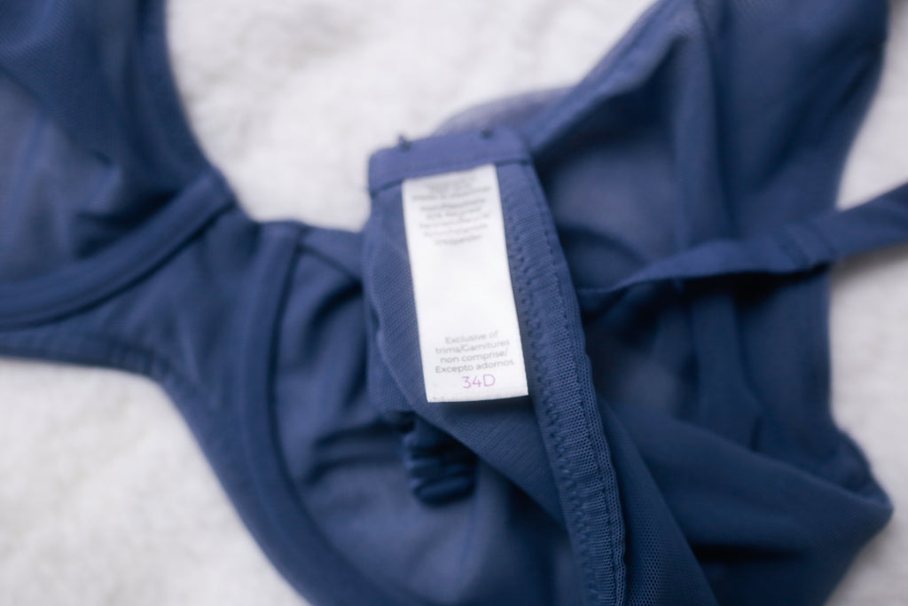 Adore Me 34D Ivy Unlined Plunge Underwire Bra Dark Gray