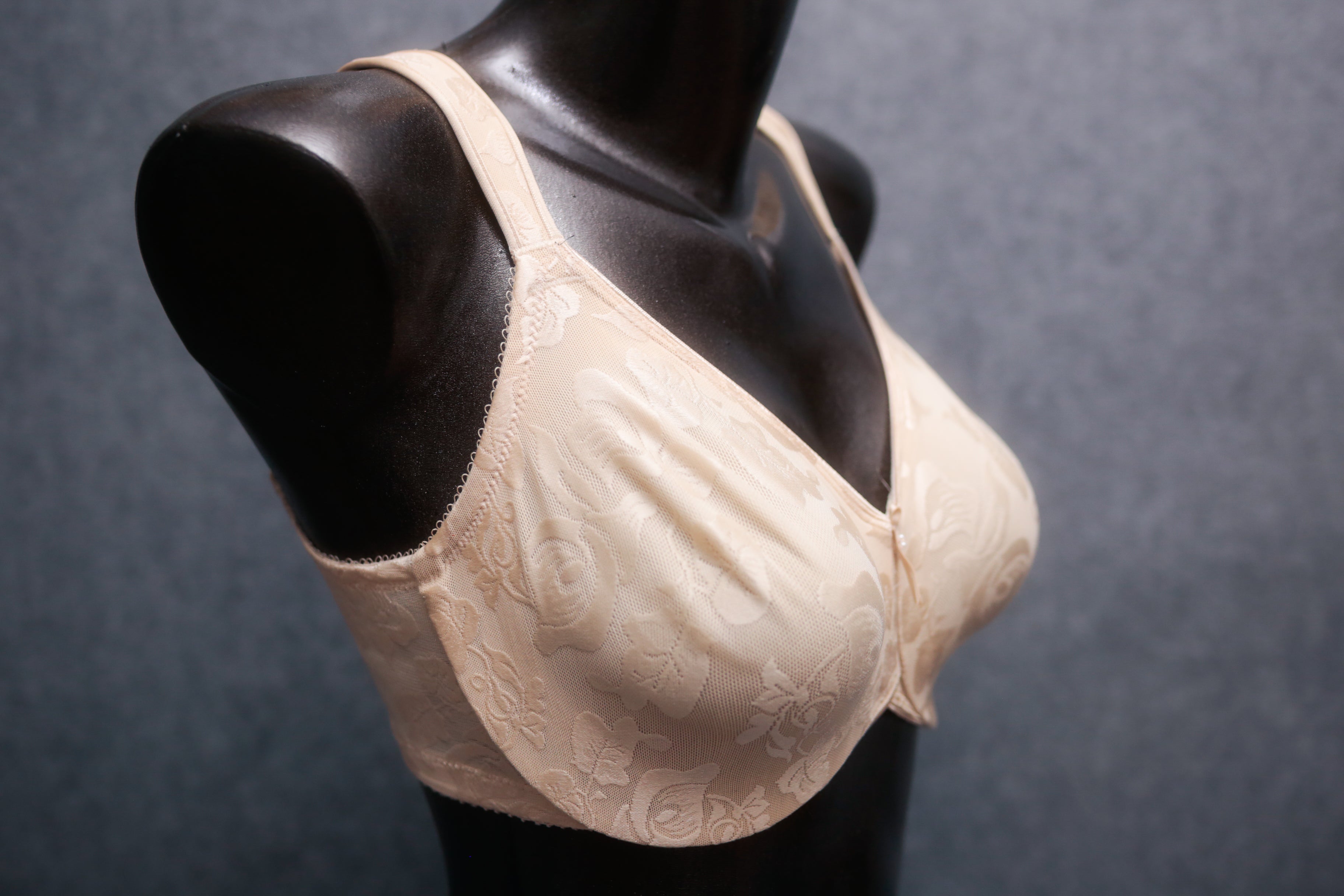 Wacoal 34DD Awareness 85567 Full Coverage Underwire Lined Bra Nude Beige Floral