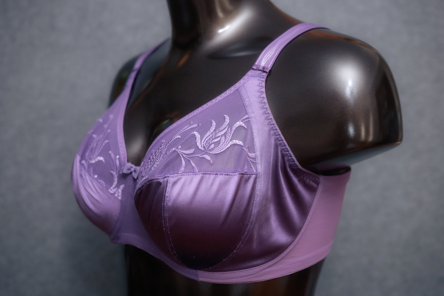 Elomi 38H 38FF EL8030 Caitlyn Side Support Underwire Bra Purple