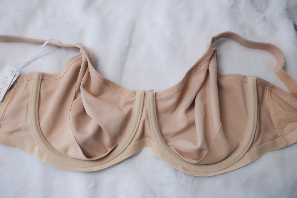 Elomi 44D EL3911 Smoothing Underwired Seam-free Full-coverage T-Shirt Bra Nude NEW