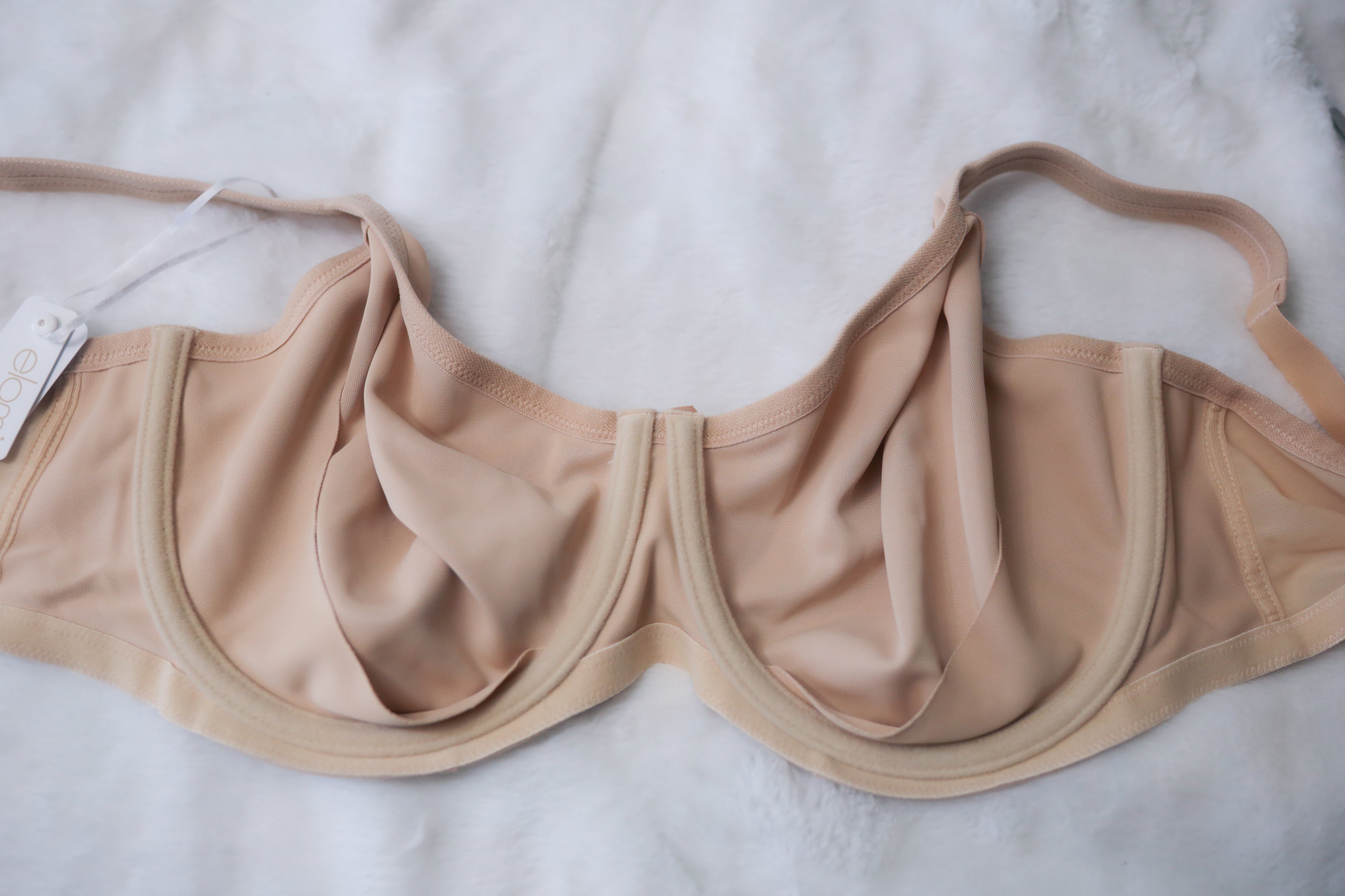 Elomi 44D EL3911 Smoothing Underwired Seam-free Full-coverage T-Shirt Bra Nude NEW