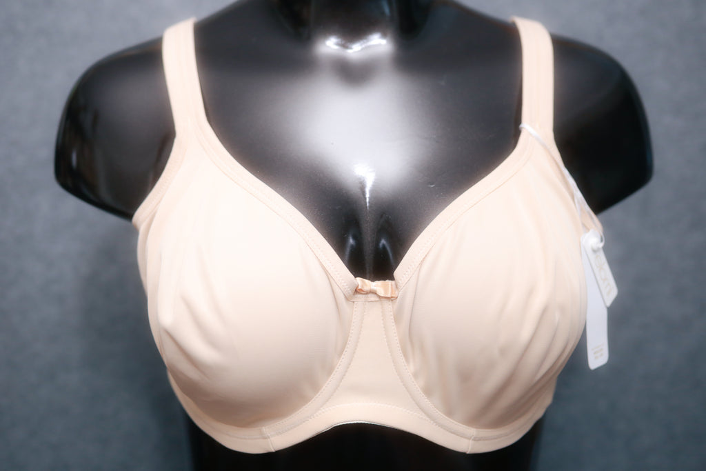 Elomi 44D EL3911 Smoothing Underwired Seam-free Full-coverage T-Shirt Bra Nude NEW