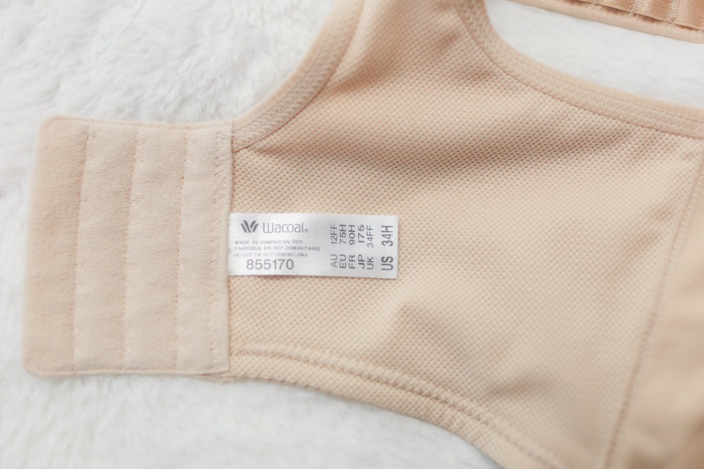 Wacoal 34H 34FF 855170 Simone Sport Underwire Sports Bra Beige