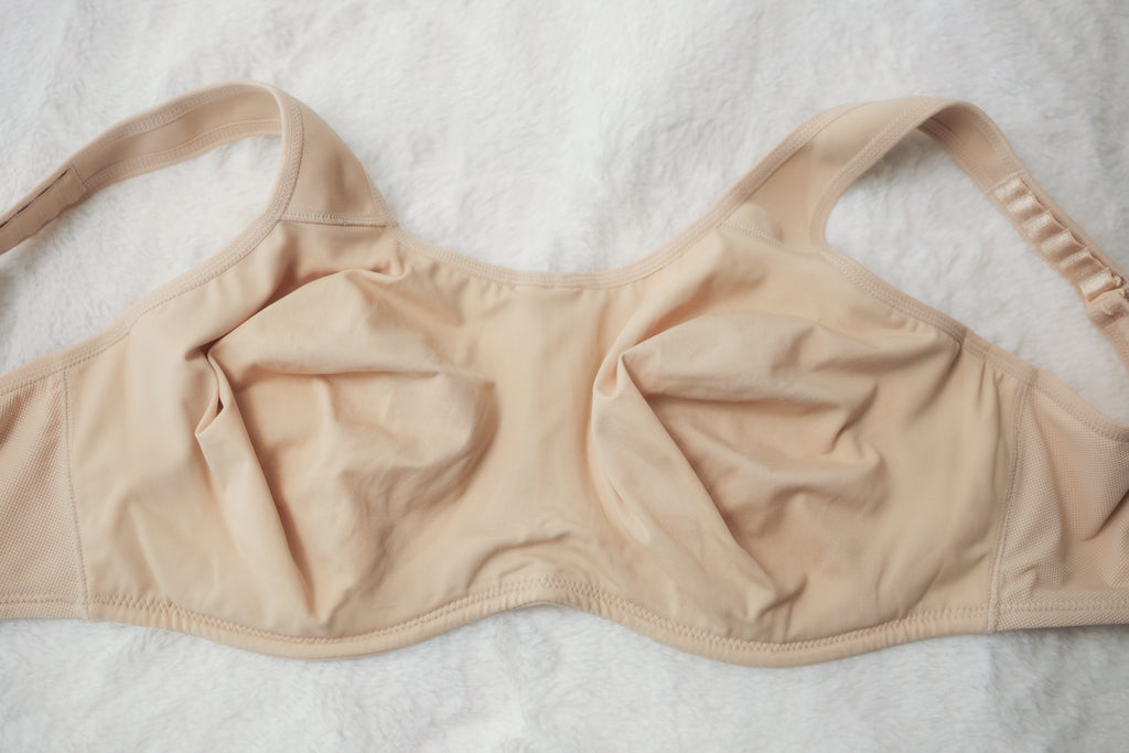 Wacoal 34H 34FF 855170 Simone Sport Underwire Sports Bra Beige