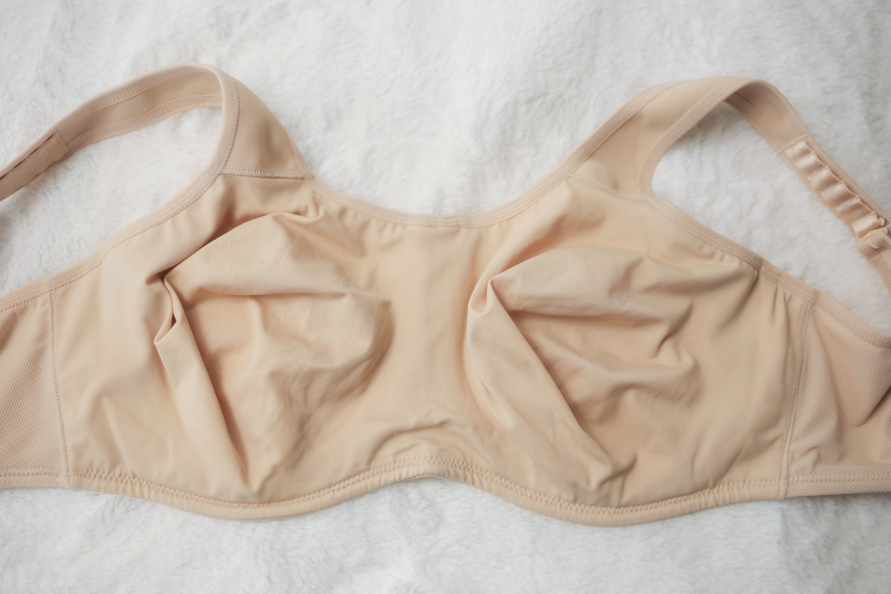 Wacoal 34H 34FF 855170 Simone Sport Underwire Sports Bra Beige