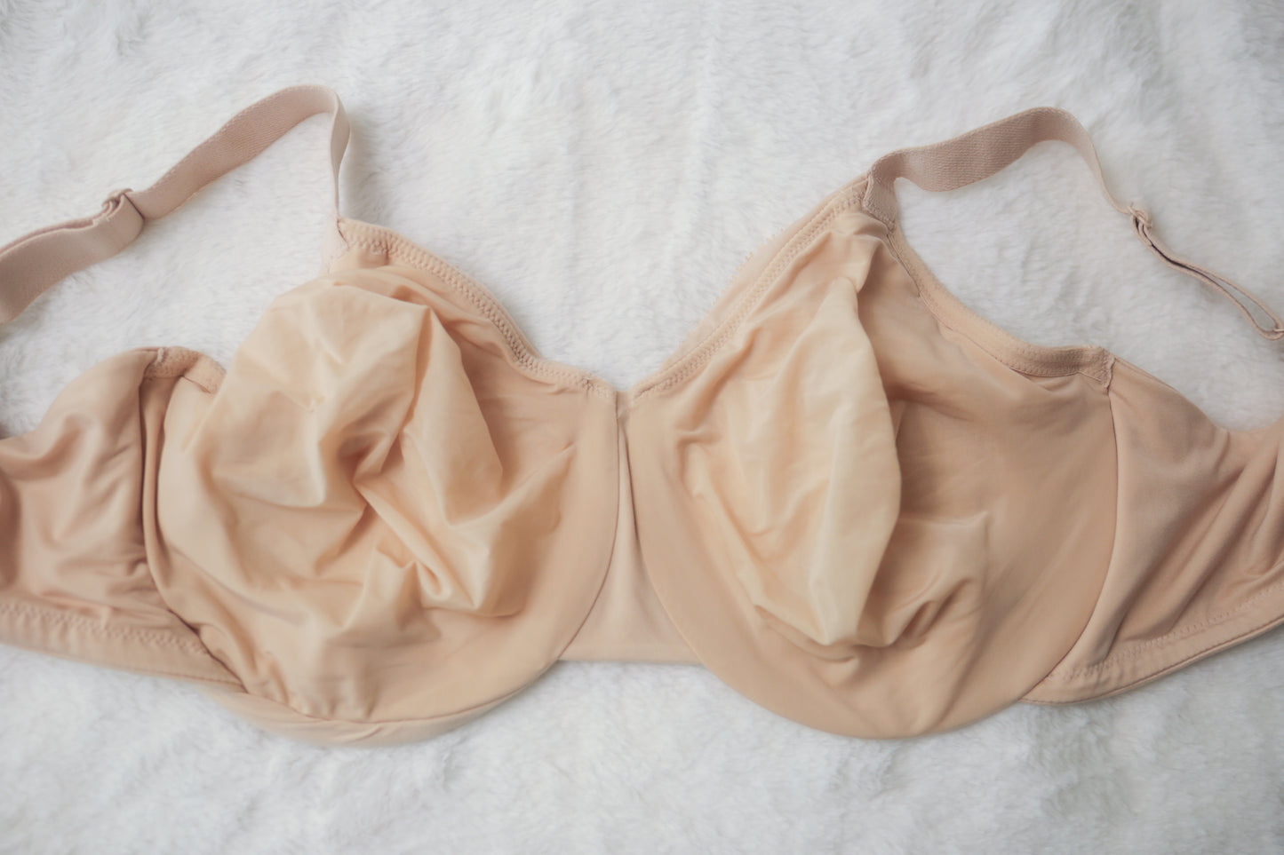 Wacoal US 36H UK 36FF 855213 Perfect Primer Full Figure Underwire Beige Bra