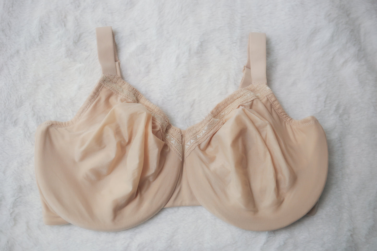 Wacoal US 36H UK 36FF 855213 Perfect Primer Full Figure Underwire Beige Bra