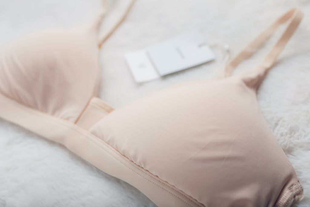 Pepper Limitless Wirefree Scoop Lightly Padded Wireless T-shirt Bra Medium Nude Sand NEW