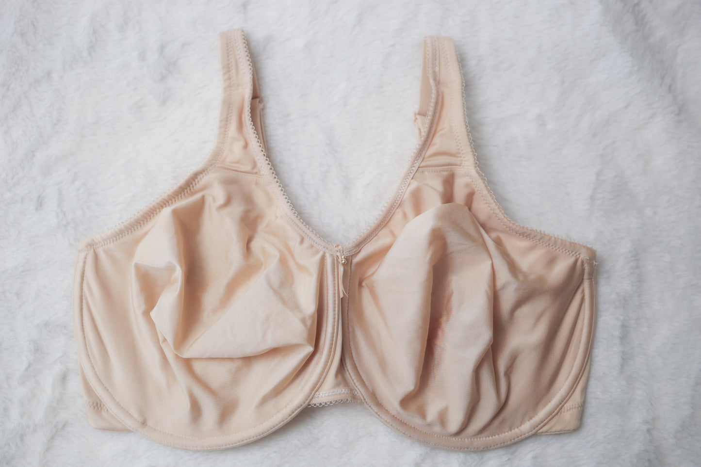 Wacoal 38G 38F 855192 Basic Beauty Full-figure Underwire Unpadded T-shirt Bra Beige Nude