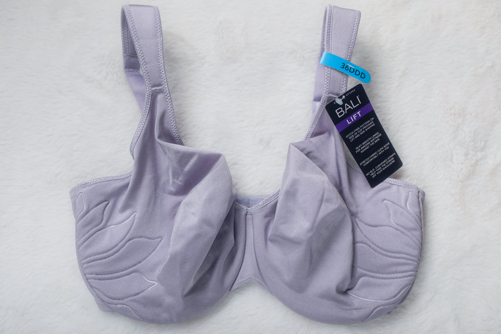 Bali 36DDD Live It Up Seamless 3353 Full Figure Underwire Bra Purple Lilac NEW