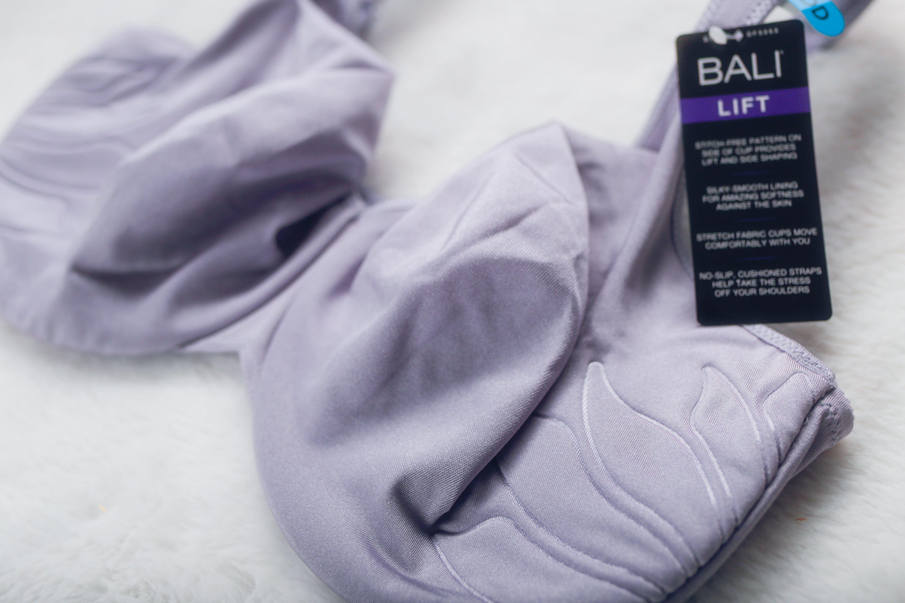 Bali 36DDD Live It Up Seamless 3353 Full Figure Underwire Bra Purple Lilac NEW