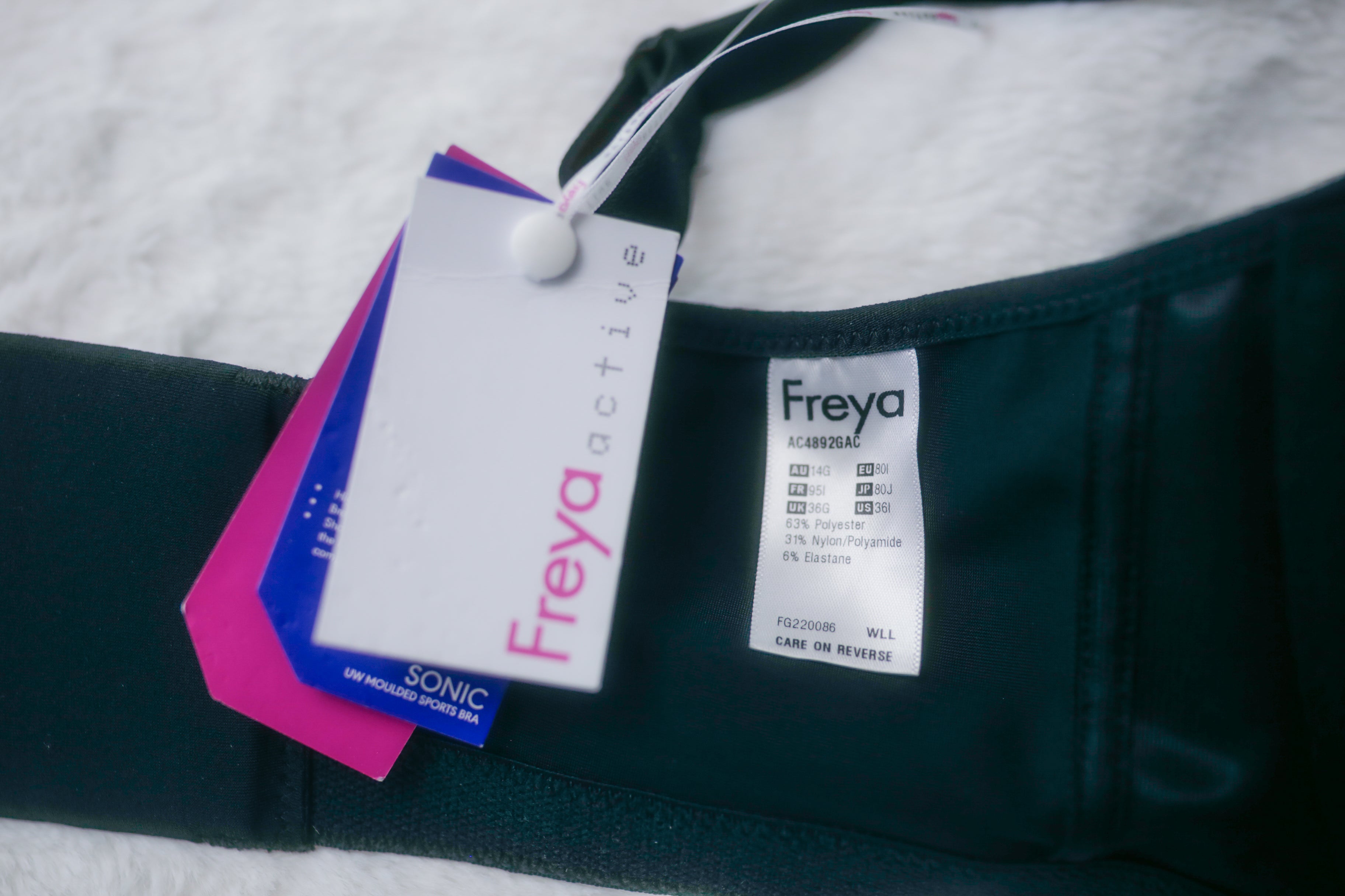 Freya 36I 36G AA4892 Sonic Sport Underwire Sports Bra NEW