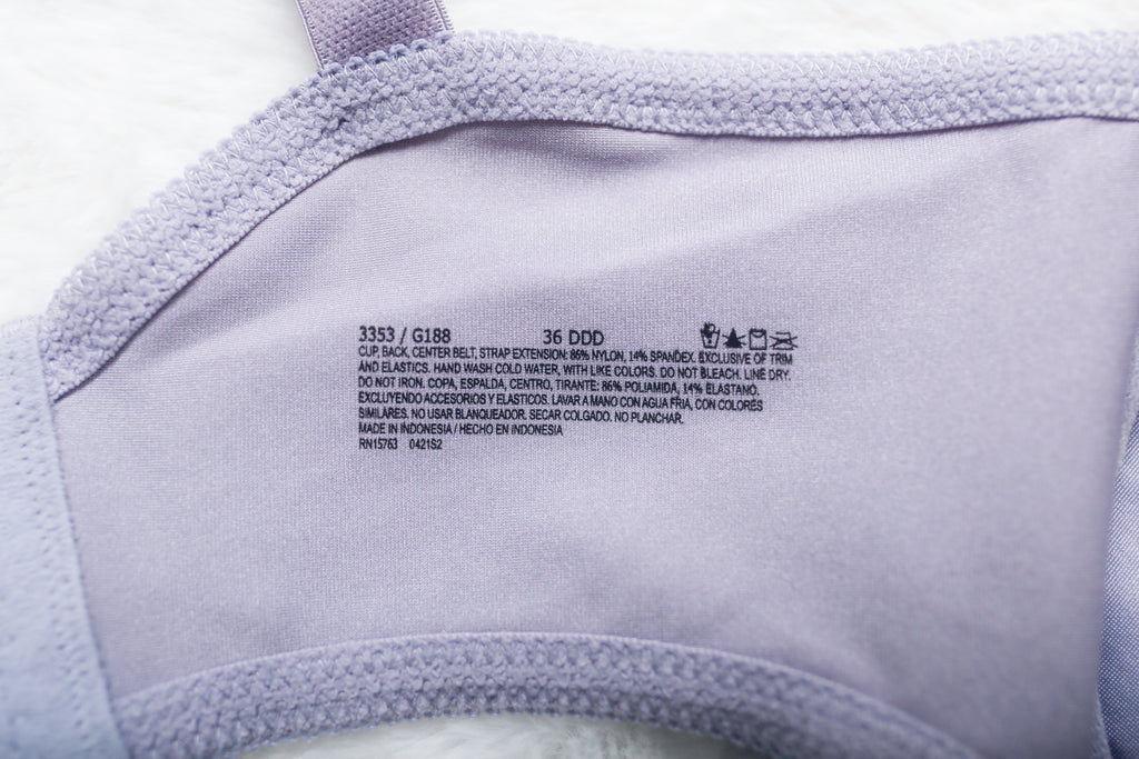 Bali 36DDD Live It Up Seamless 3353 Full Figure Underwire Bra Purple Lilac NEW