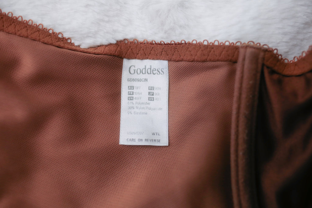 Goddess 40H 46FF GD6090 Keira Banded Full Figure Underwire Bra Brown