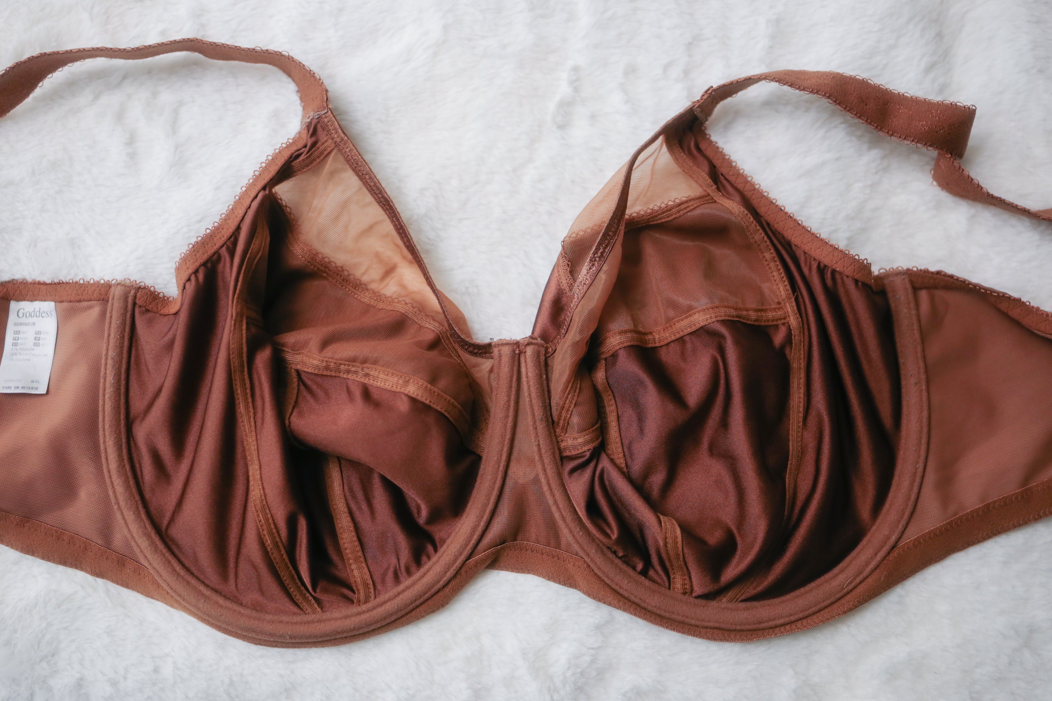 Goddess 40H 46FF GD6090 Keira Banded Full Figure Underwire Bra Brown