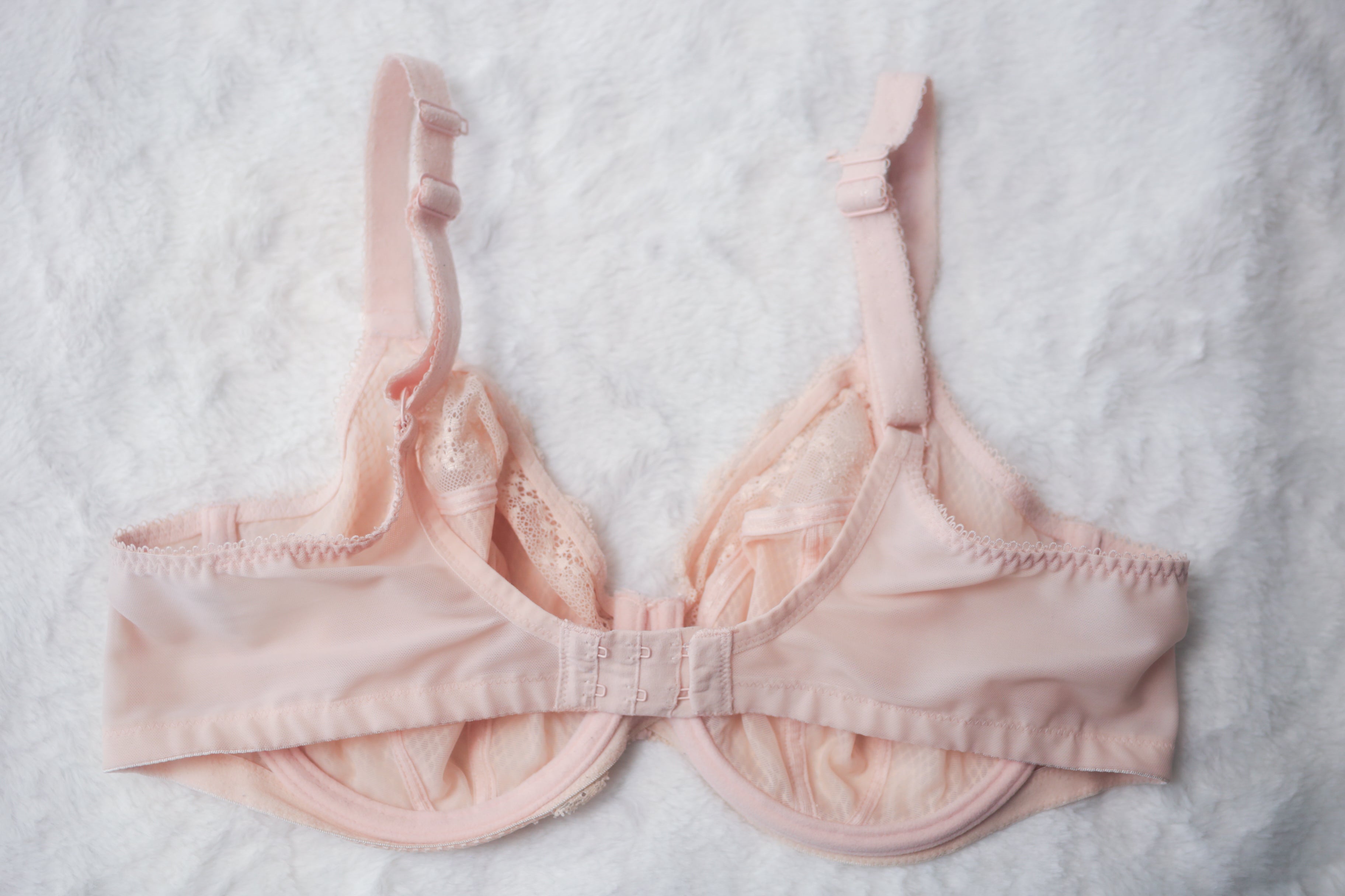 Elomi 38DDD 38E EL4383 Charley Stretch Lace Plunge Underwire Full-coverage Bra Pink