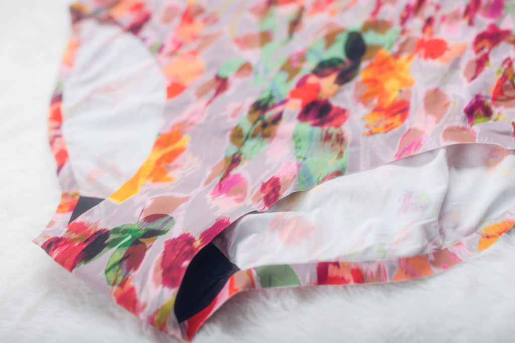 Knix Light Leakproof No-Show High Rise Underwear Period Panties XXL Floral NWOT