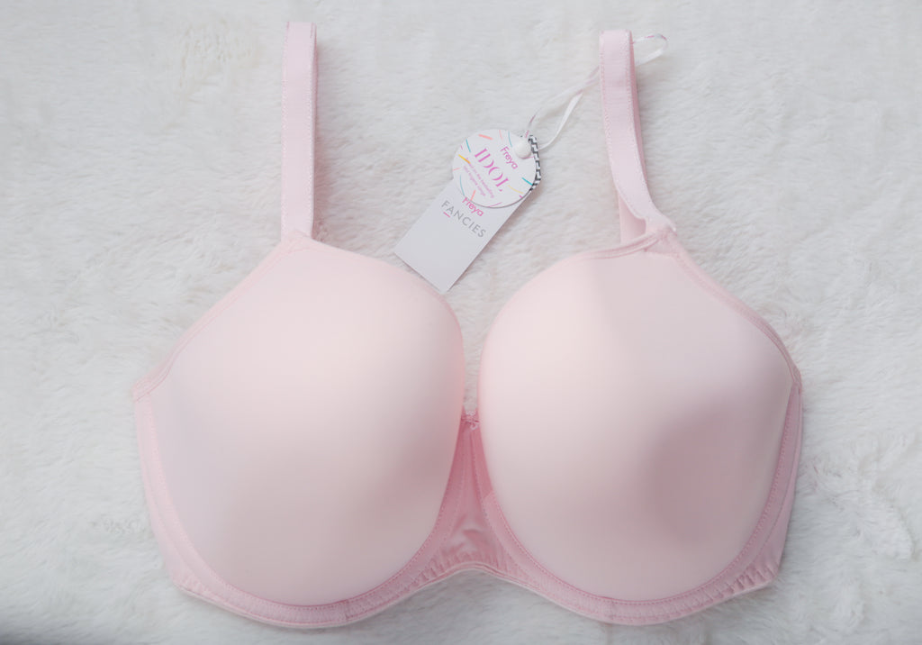 Freya US 32H UK 32FF Fancies Underwire Balcony Molded Bra Underwire AA1030 Pink NEW