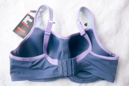 Panache 36DD Moulded Sports Bra Underwire High-impact Gray NEW