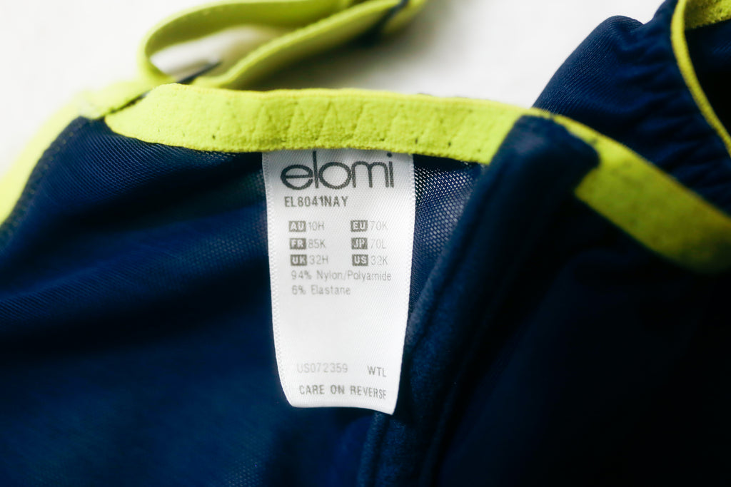 Elomi US 34K UK 34H EL8041 Energise Sports Bra Blue