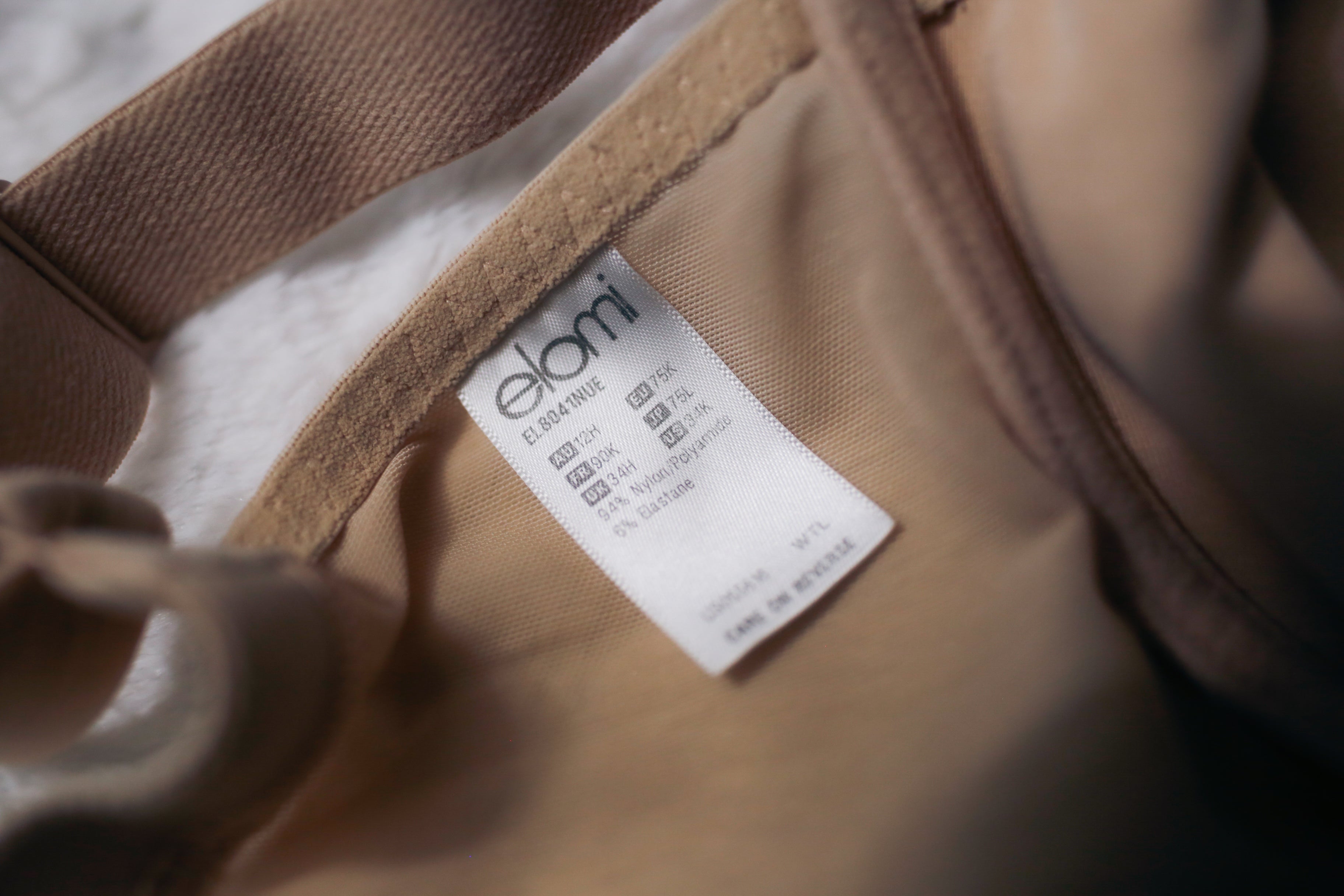 Elomi US 34K UK 34H EL8041 Energise Sports Bra Nude