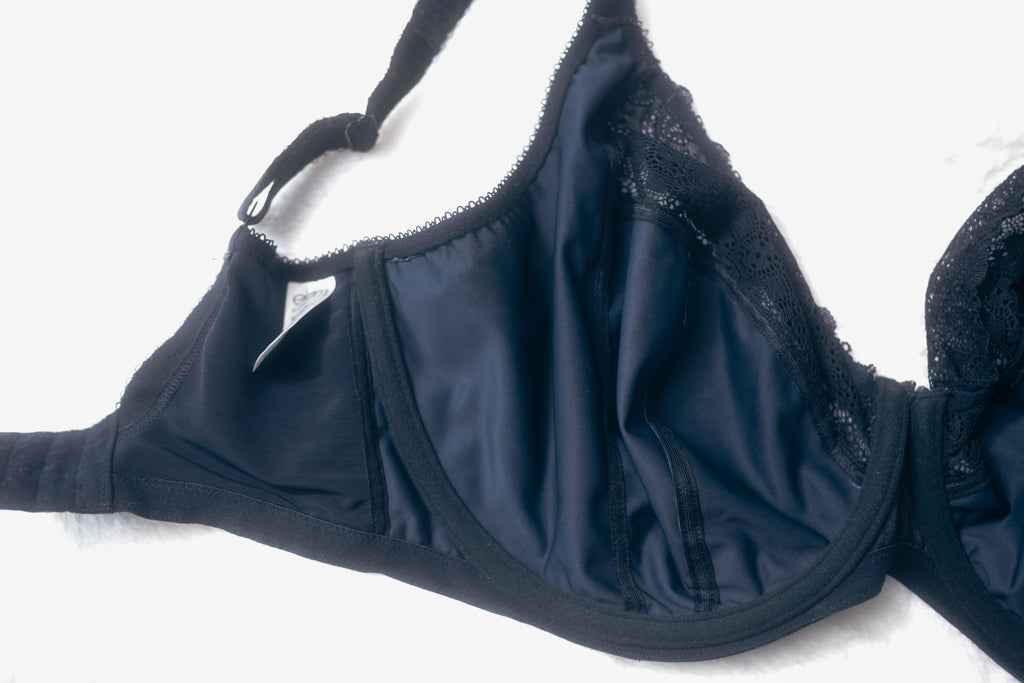 Elomi US 32N UK32JJ EL4340 Kim Underwire Stretch Lace Plunge Bra Black