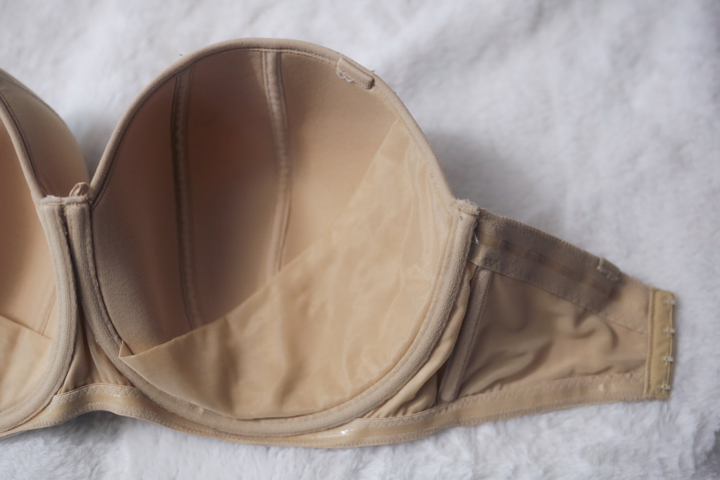 Curvy Kate 34J Luxe Lined Strapless Multiway Underwire Bra Nude