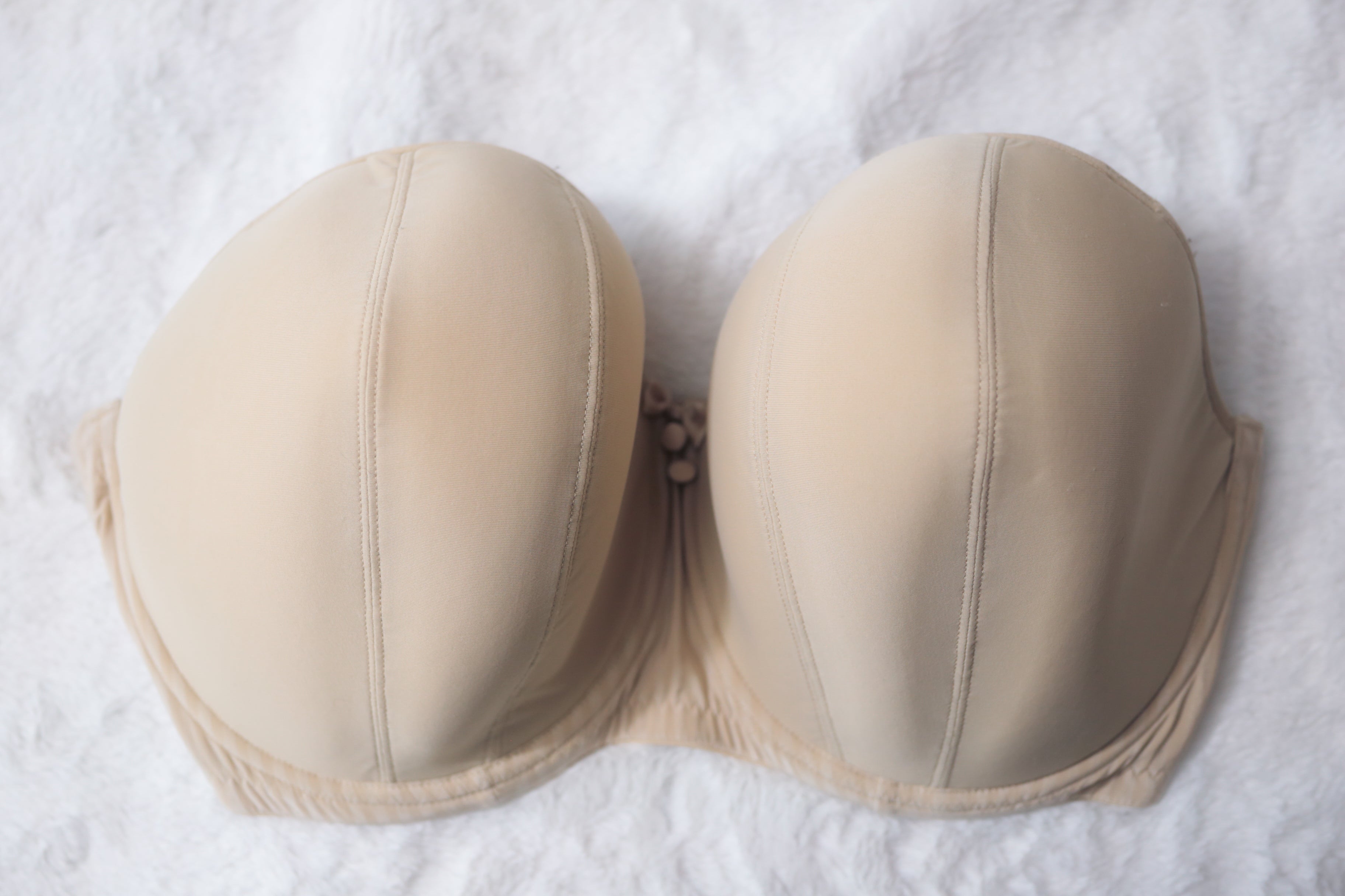 Curvy Kate 34J Luxe Lined Strapless Multiway Underwire Bra Nude