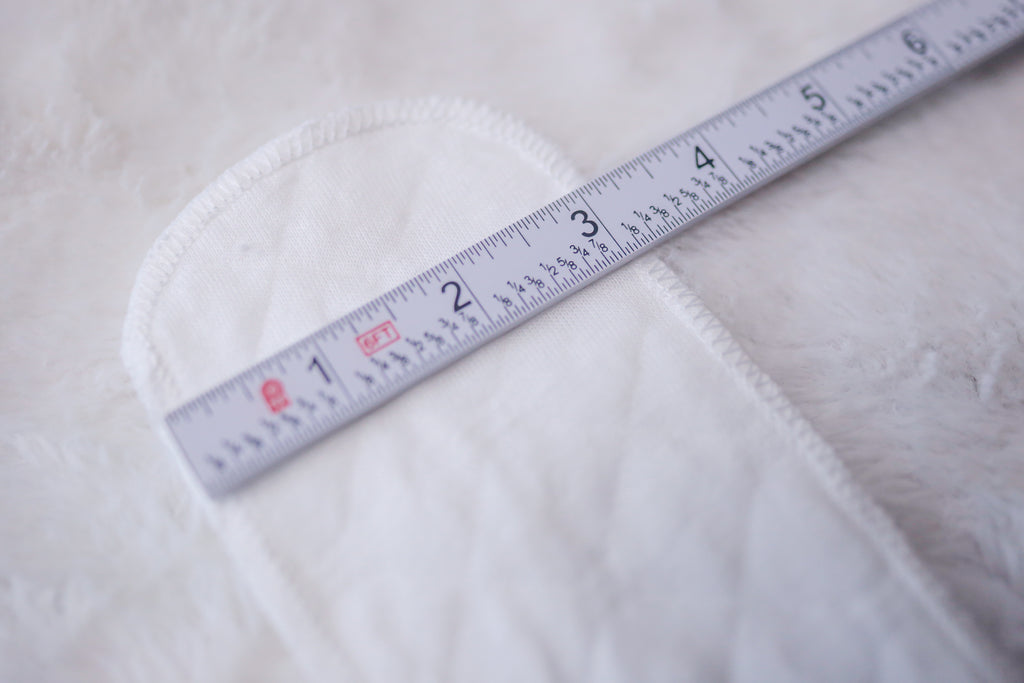 Bra Liners Sweat Absorbing Cotton Under-breast Pad 18"x3" Washable 5-pack White