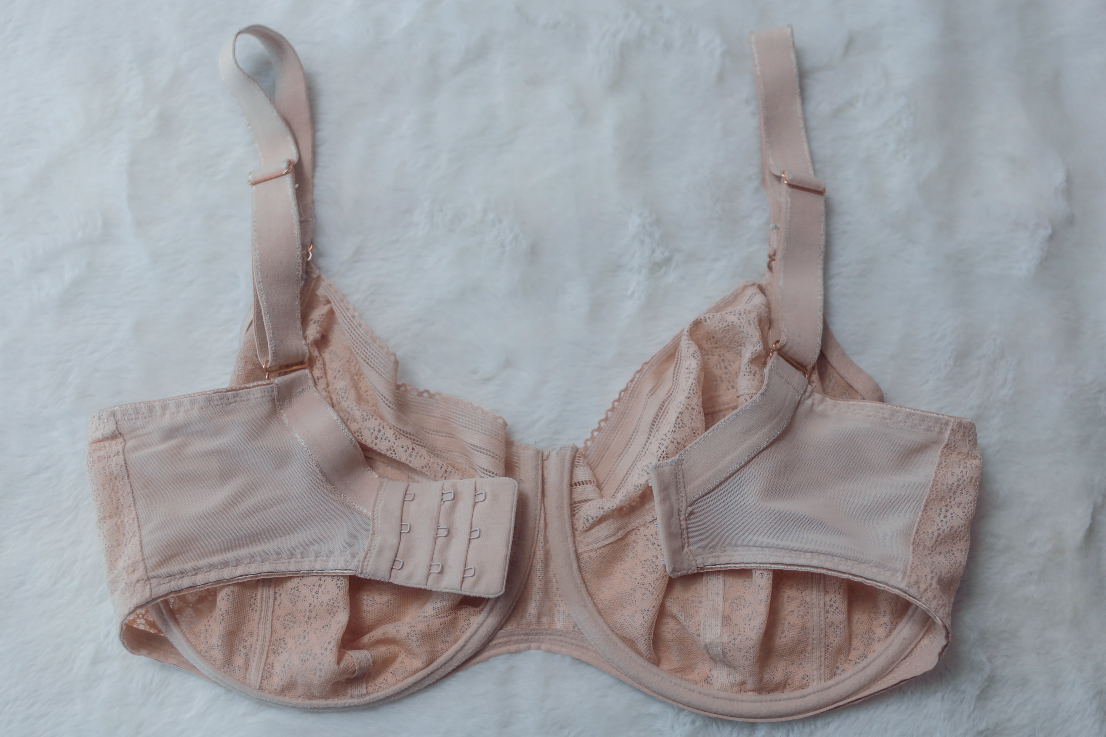 Freya US 32L UK 32HH Viva AA5641 Underwire Side-Support Full Coverage Bra Nude