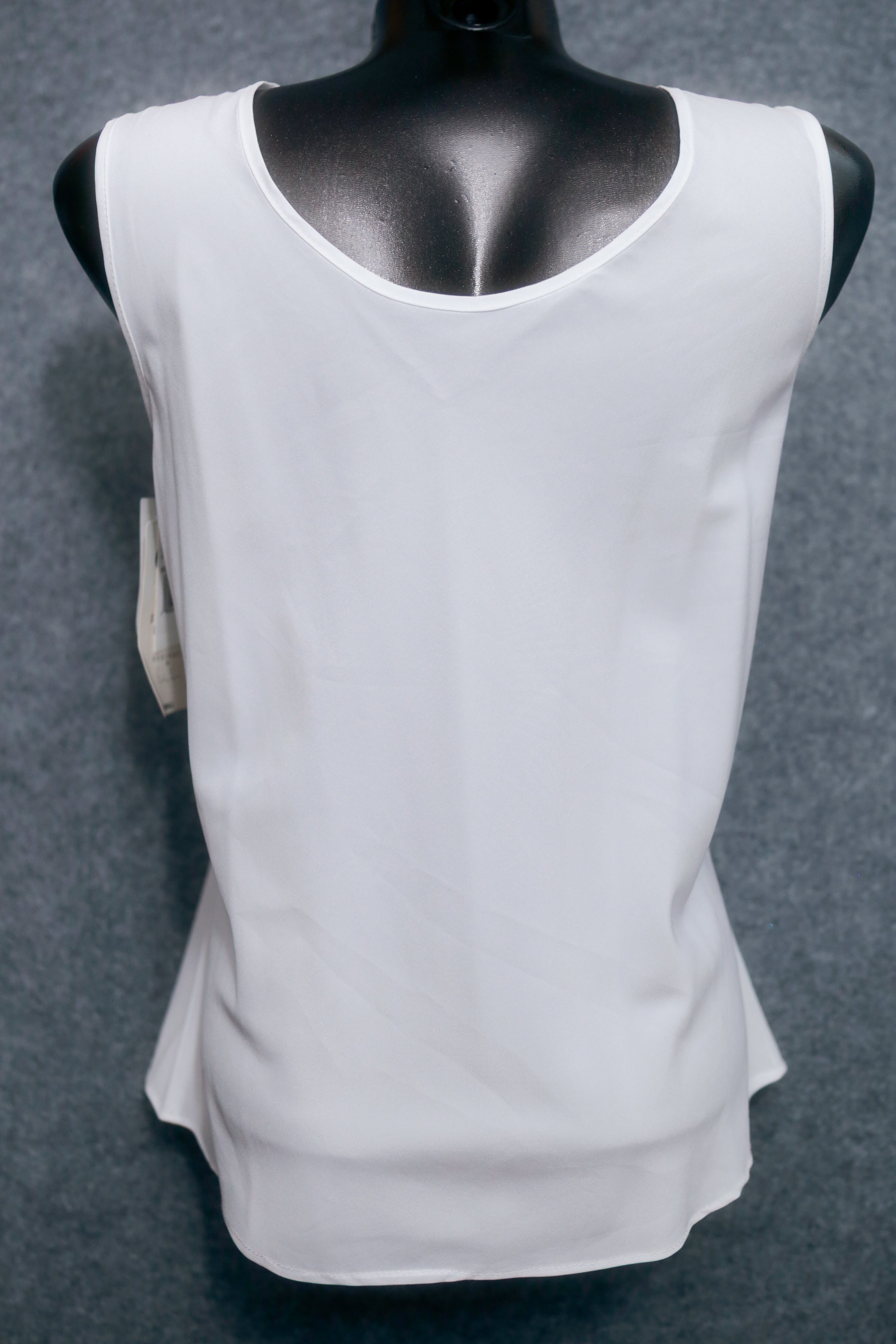 Cinema Etoile Eyelet Cami Chemise Lingerie White Satin and Lace: Size Small NEW