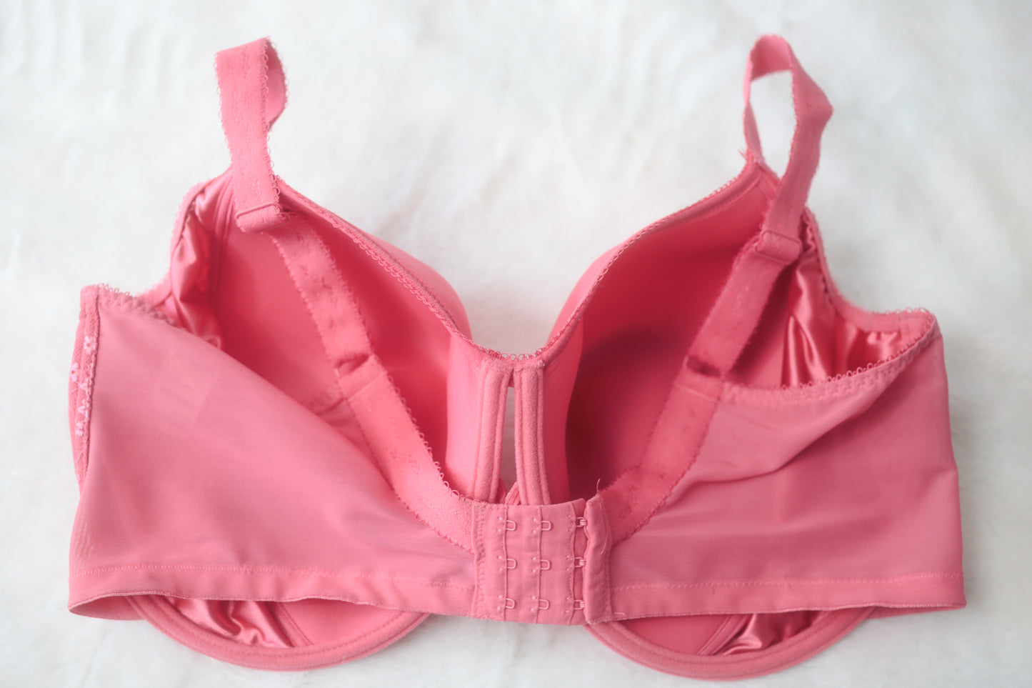 Elomi US 42K UK 42H EL4383 Charley Stretch Lace Plunge Underwire Full-coverage Bra Pink