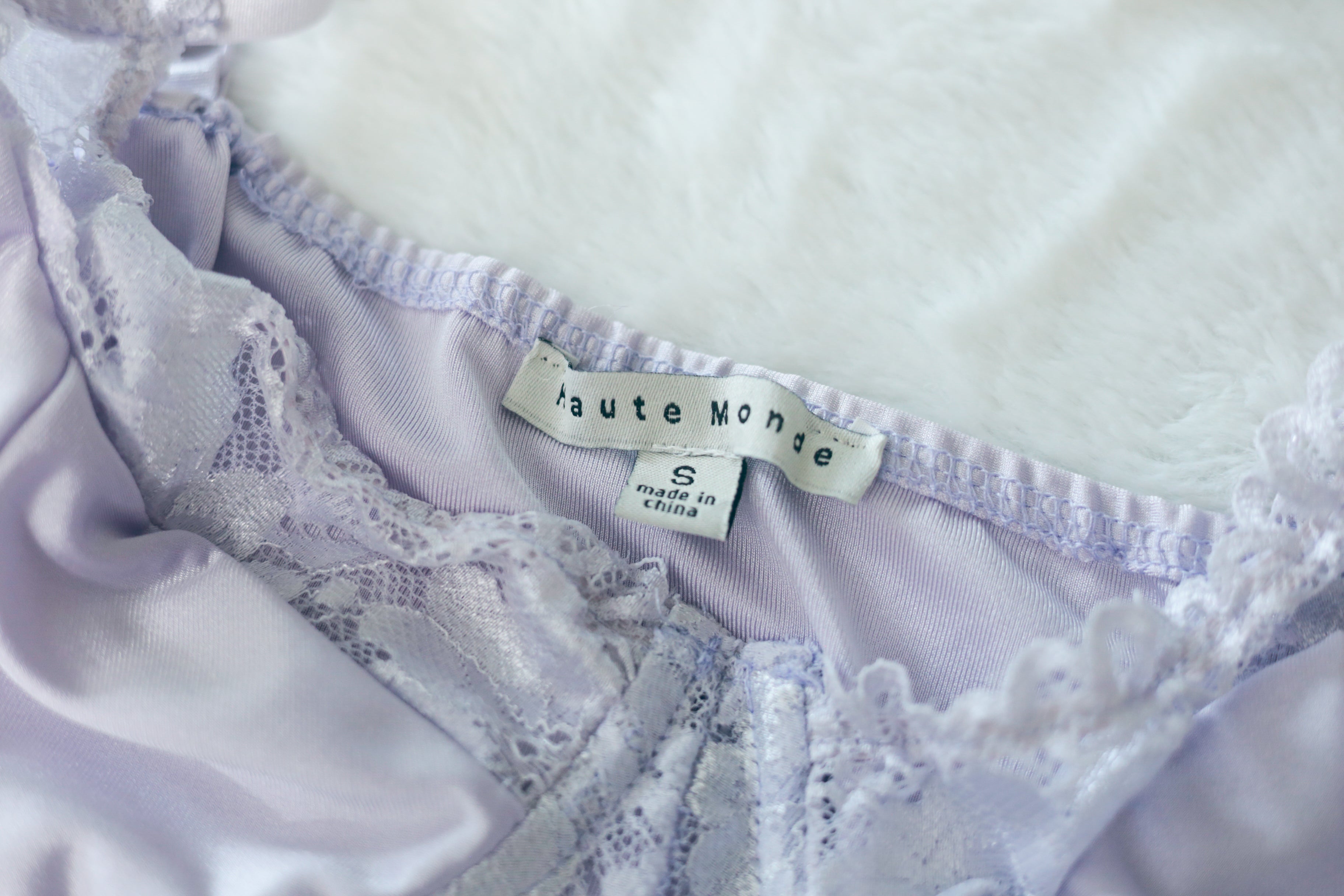 Haute Monde Teddy Bodysuit Lingerie Pink Satin Lace Small