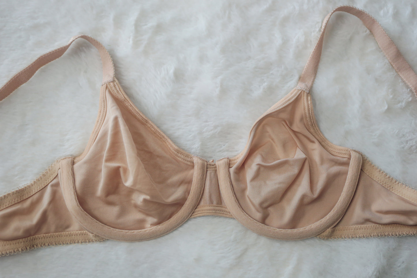 Wacoal 36B 85182 Bodysuede Unpadded Underwire Beige Bra