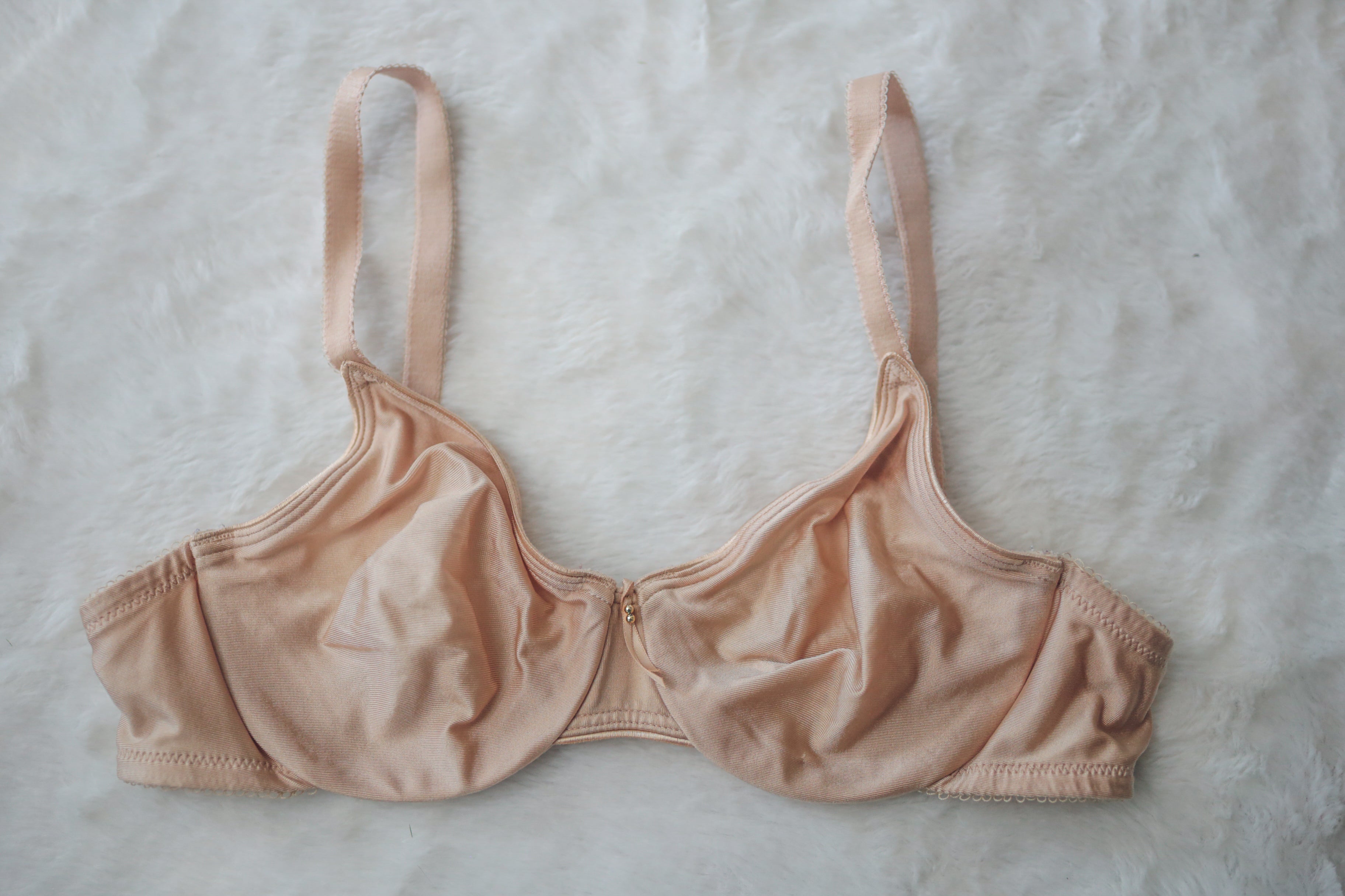 Wacoal 36B 85182 Bodysuede Unpadded Underwire Beige Bra