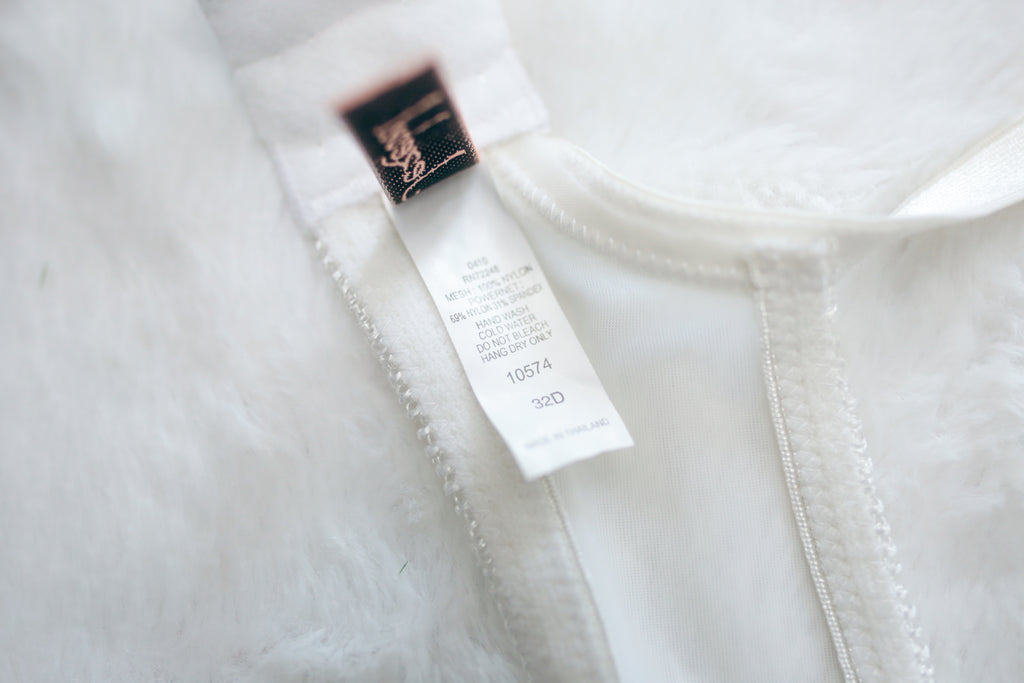 Jezebel 32D Demi Sheer Unpadded Bra White