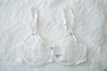 Jezebel 32D Demi Sheer Unpadded Bra White