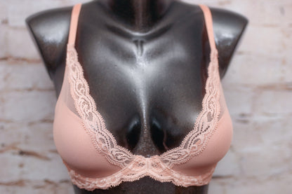 Natori 32C Feathers Contour T-shirt Bra Pink Mauve