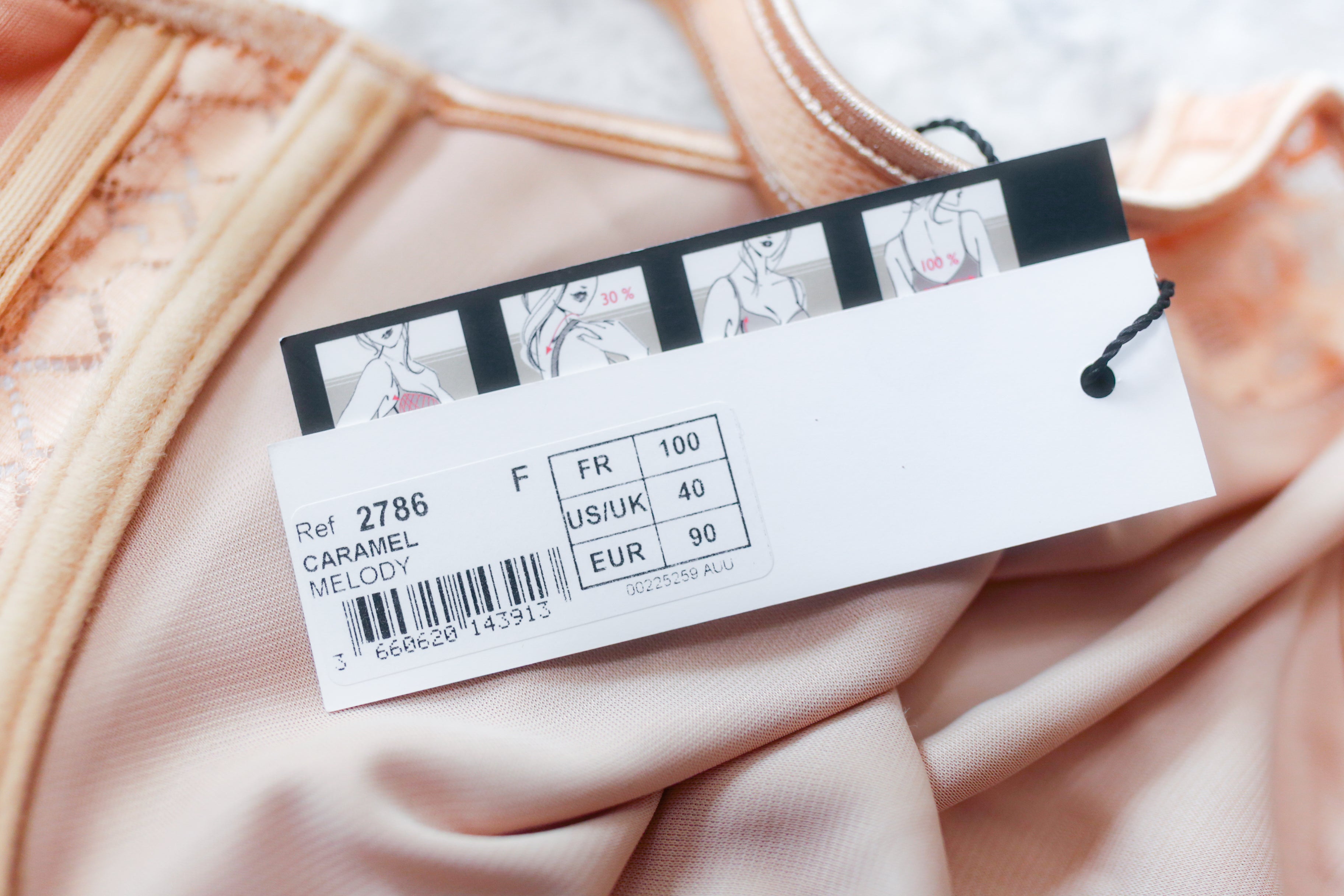 Empreinte 40F Melody Seamless Unlined Breathable Full Coverage Bra Beige NEW