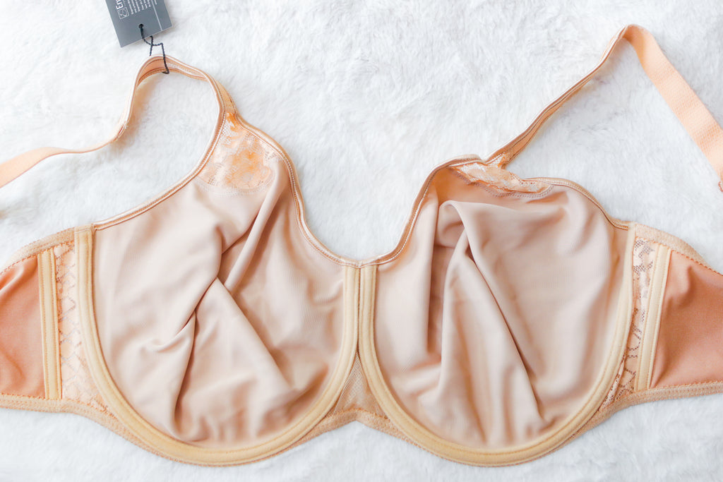 Empreinte 40F Melody Seamless Unlined Breathable Full Coverage Bra Beige NEW