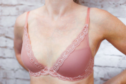 Natori 32C Feathers Contour T-shirt Bra Pink Mauve