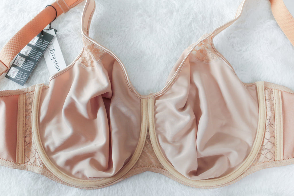 Empreinte 38G Melody Seamless Unlined Breathable Full Coverage Bra Beige NEW