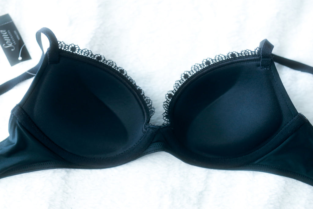 Soma 32B Desiree Push-up Underwire T-shirt Bra Black NEW