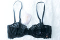 Savage X Fenty Sheer Lace Balconette Bra 32C Black