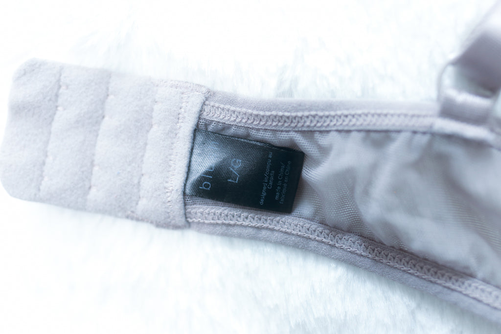 Blush The Mesh Sheer Unlined Wireless Lounge Bralette Gray Large