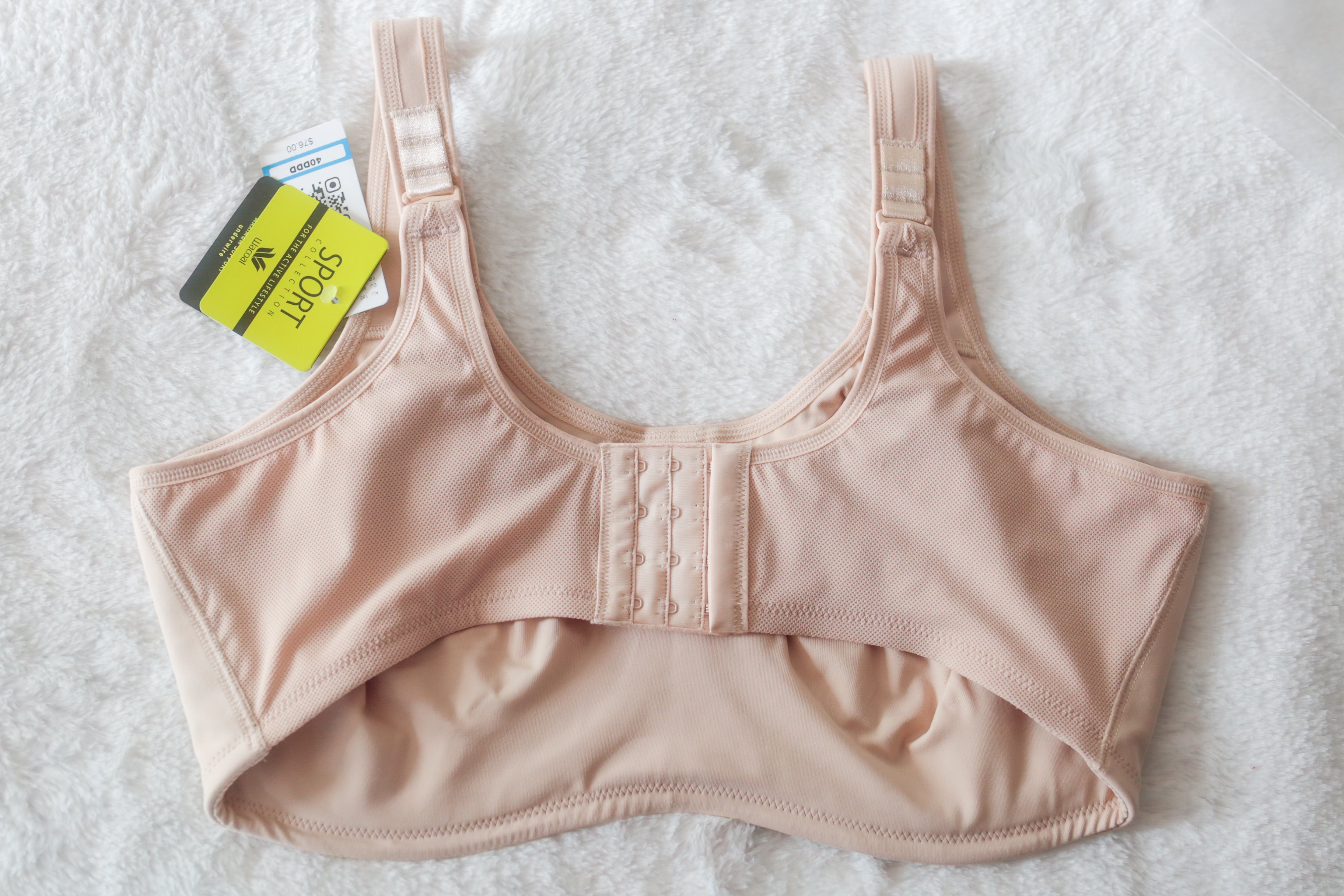 Wacoal US 40DDD UK 40E Simone Sport Underwire Sports Bra Beige 855170 NEW